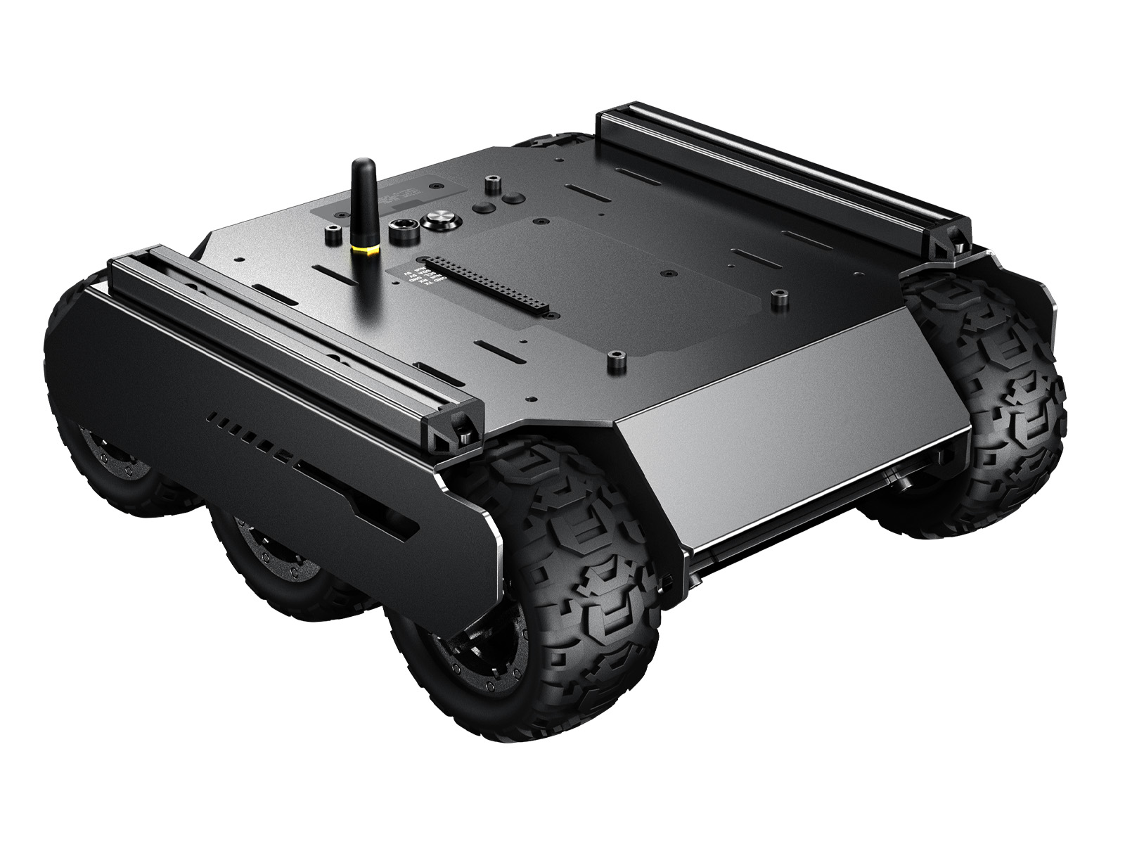 Flexibles und erweiterbares 6x4-Geländefahrzeug (UGV) mit Verlängerungsschienen und ESP32-Slave-Computer, 6-Rad-4WD-Mobile-Roboter-Chassis