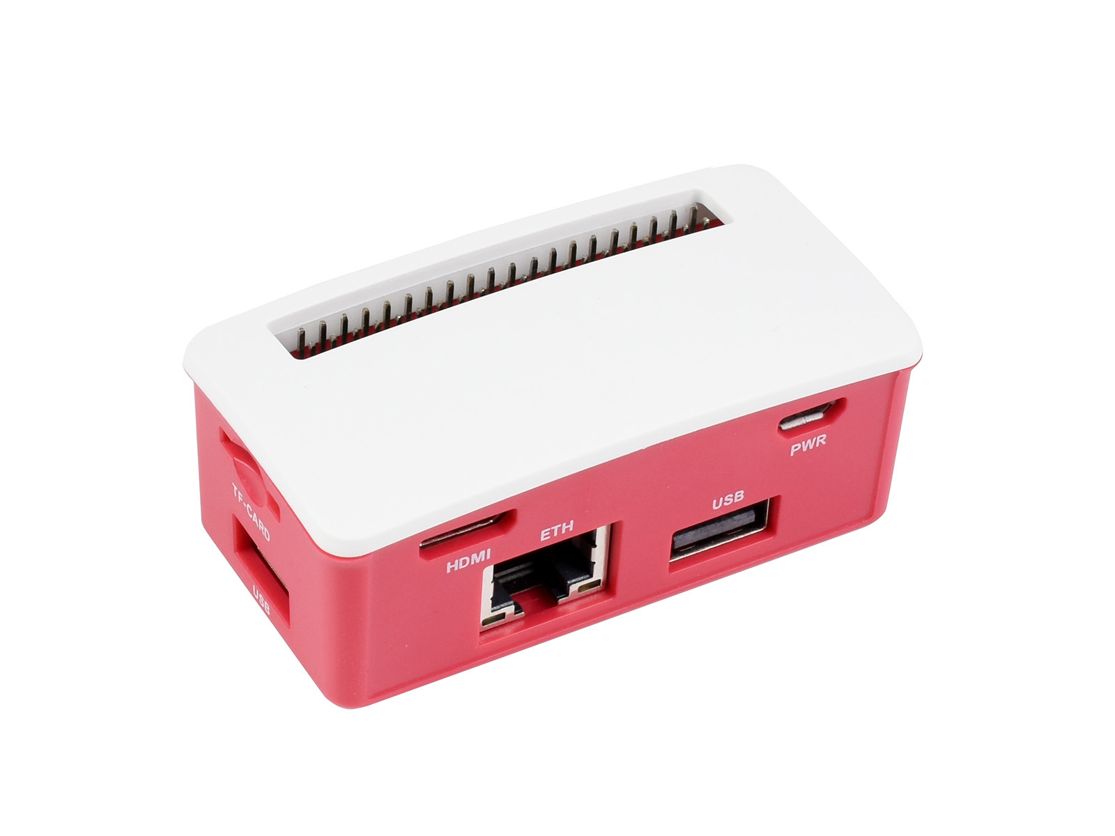 Ethernet-/USB-HUB-Box für Raspberry Pi Zero Serie, 1x RJ45, 3x USB 2.0