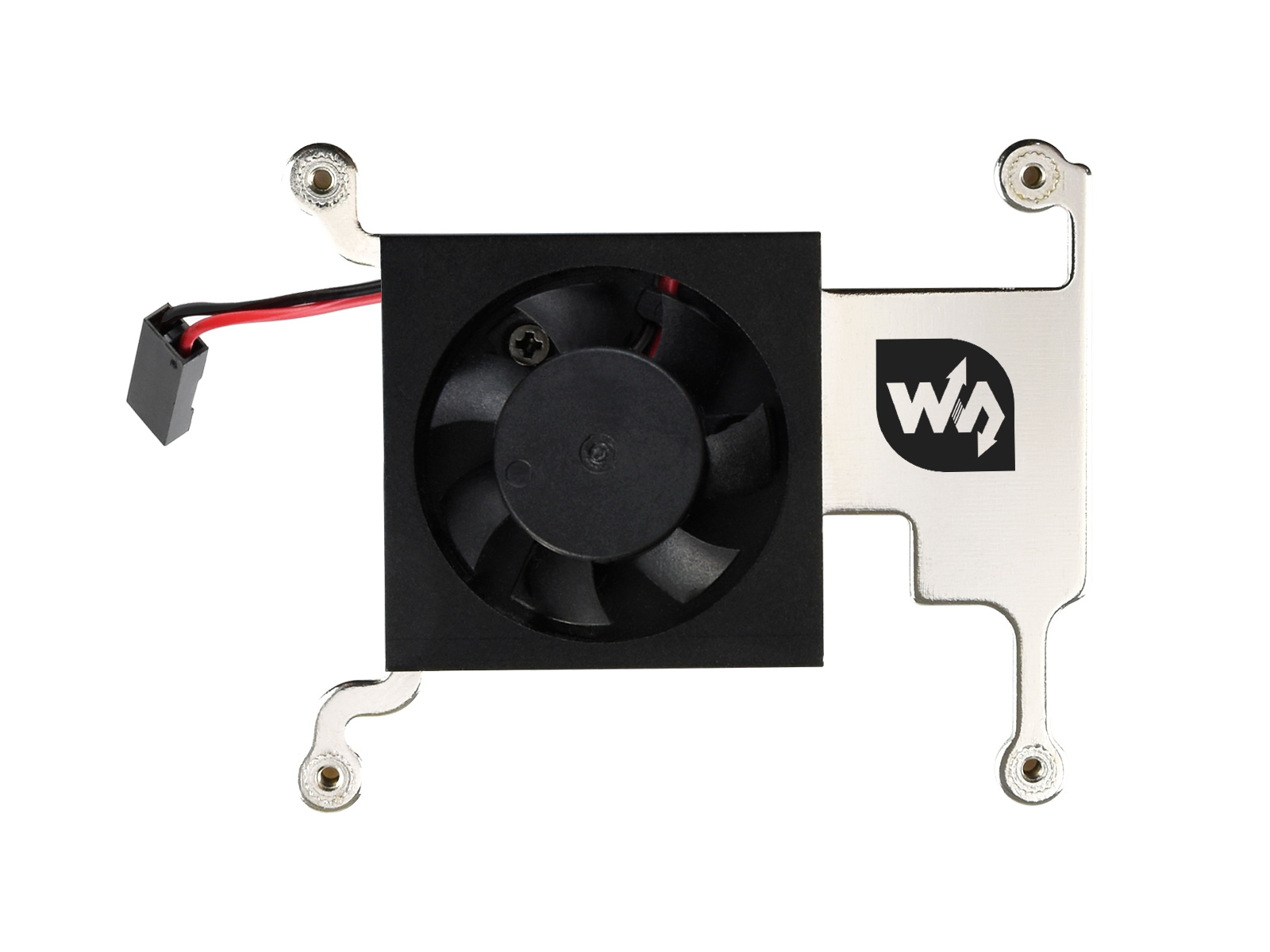 Low-Profile-CPU-Kühlventilator für Raspberry Pi 4B/3B+/3B, mit Aluminiumlegierungs-Halterung