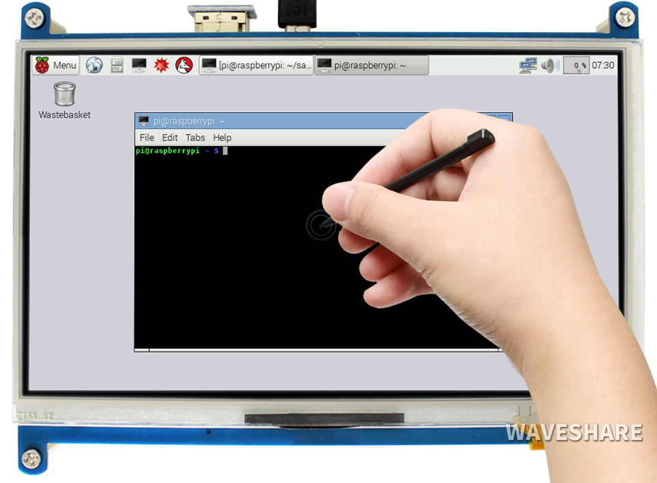 7-Zoll-Widerstandstouchscreen-LCD, 1024×600, HDMI, IPS, Unterstützung verschiedener Systeme