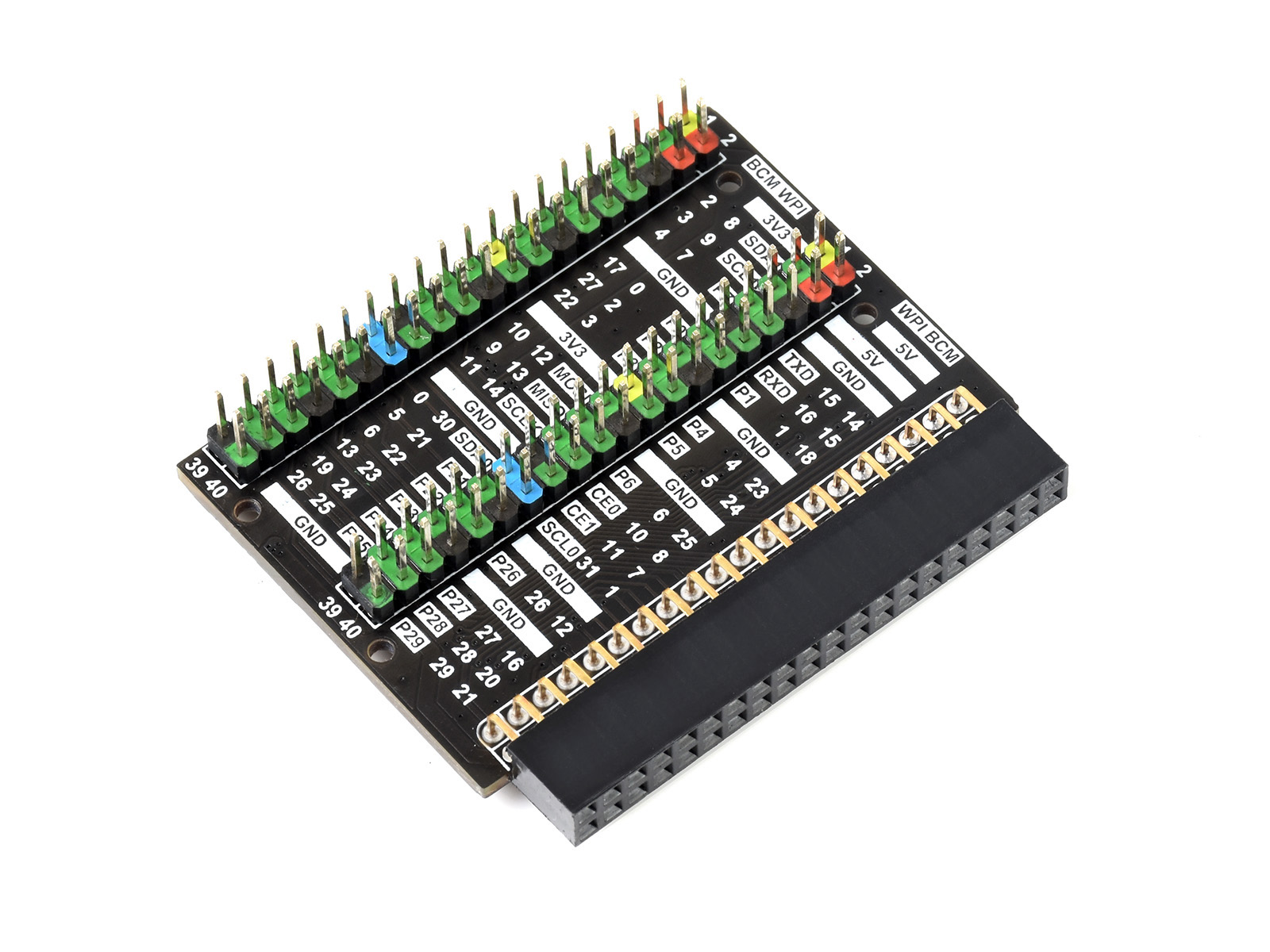 Raspberry Pi 400 GPIO Header Adapter, Header-Erweiterung, 2x 40PIN Header