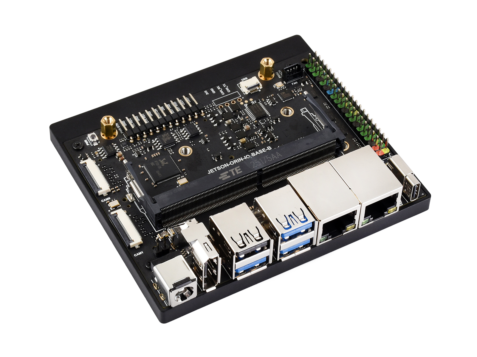 Waveshare Jetson Orin Nano / NX Super Dual Ethernet Basisplatine, basierend auf Jetson Orin Nano und Jetson Orin NX Modul