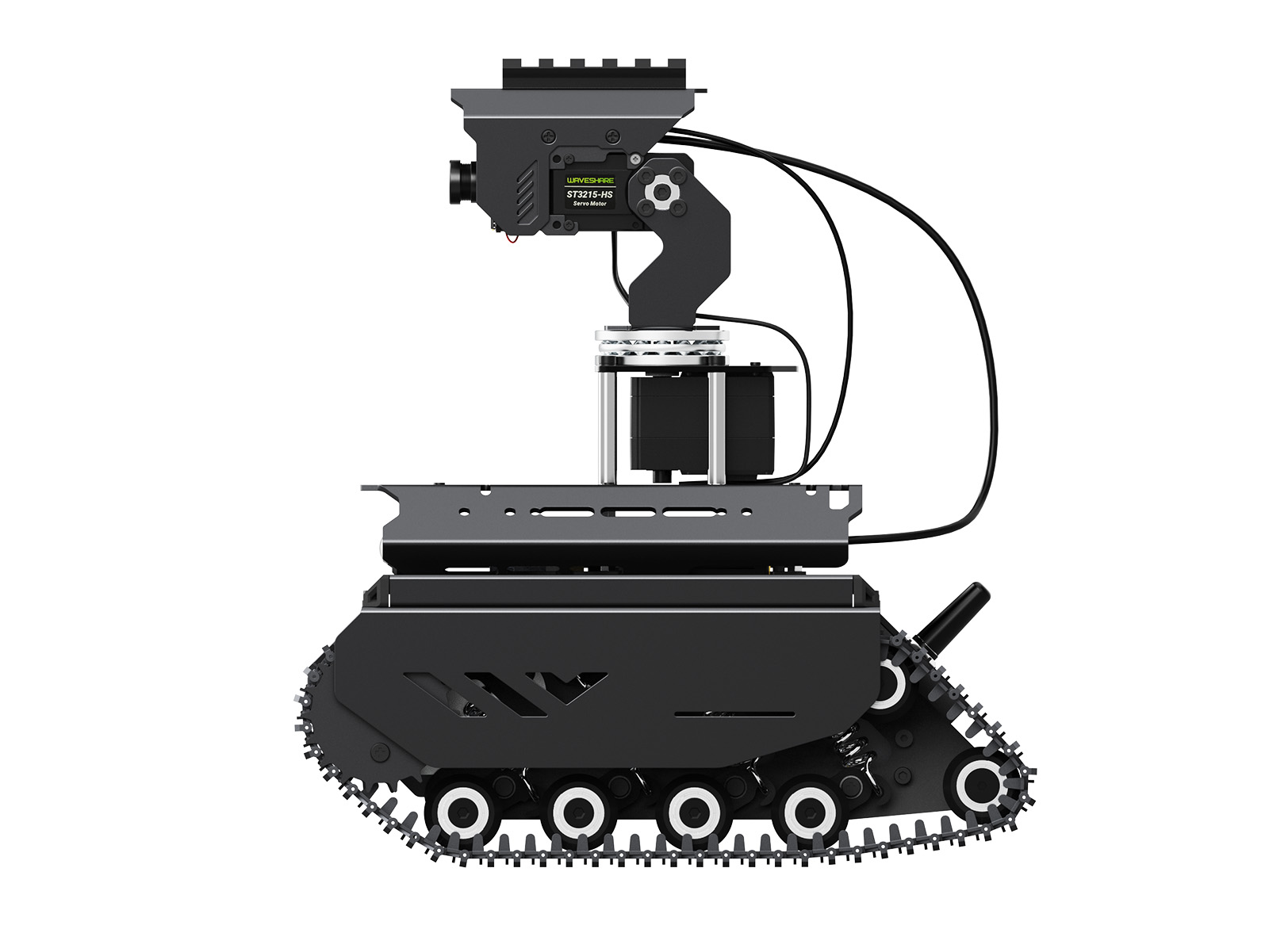 UGV Beast Open-Source-Geländefahrzeug mit Kettenantrieb und KI-Robotik, Dual-Controller, Ganzmetallgehäuse, Computer Vision, geeignet für Raspberry Pi 4B / Raspberry Pi 5