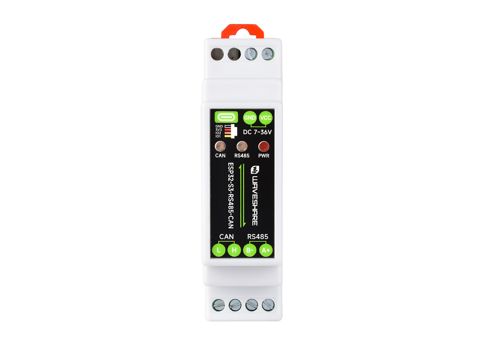 Industrielle ESP32-S3-Steuerplatine mit RS485- und CAN-Kommunikationsschnittstellen, unterstützt Wi-Fi / Bluetooth, mit integrierten Schutzschaltungen