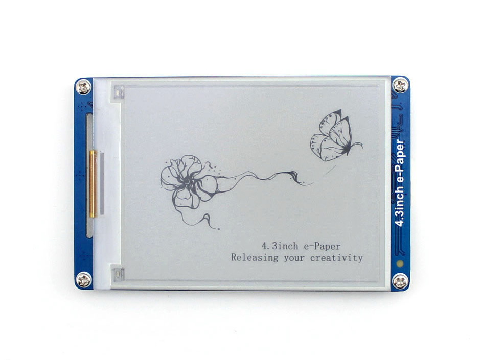 800x600, 4,3-Zoll-e-Paper-UART-Modul