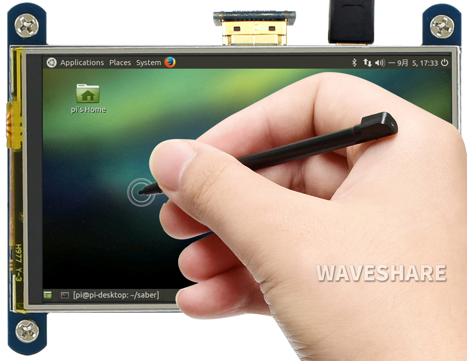 4-Zoll resistiver Touchscreen-LCD, 480×800, HDMI, IPS, stromsparend