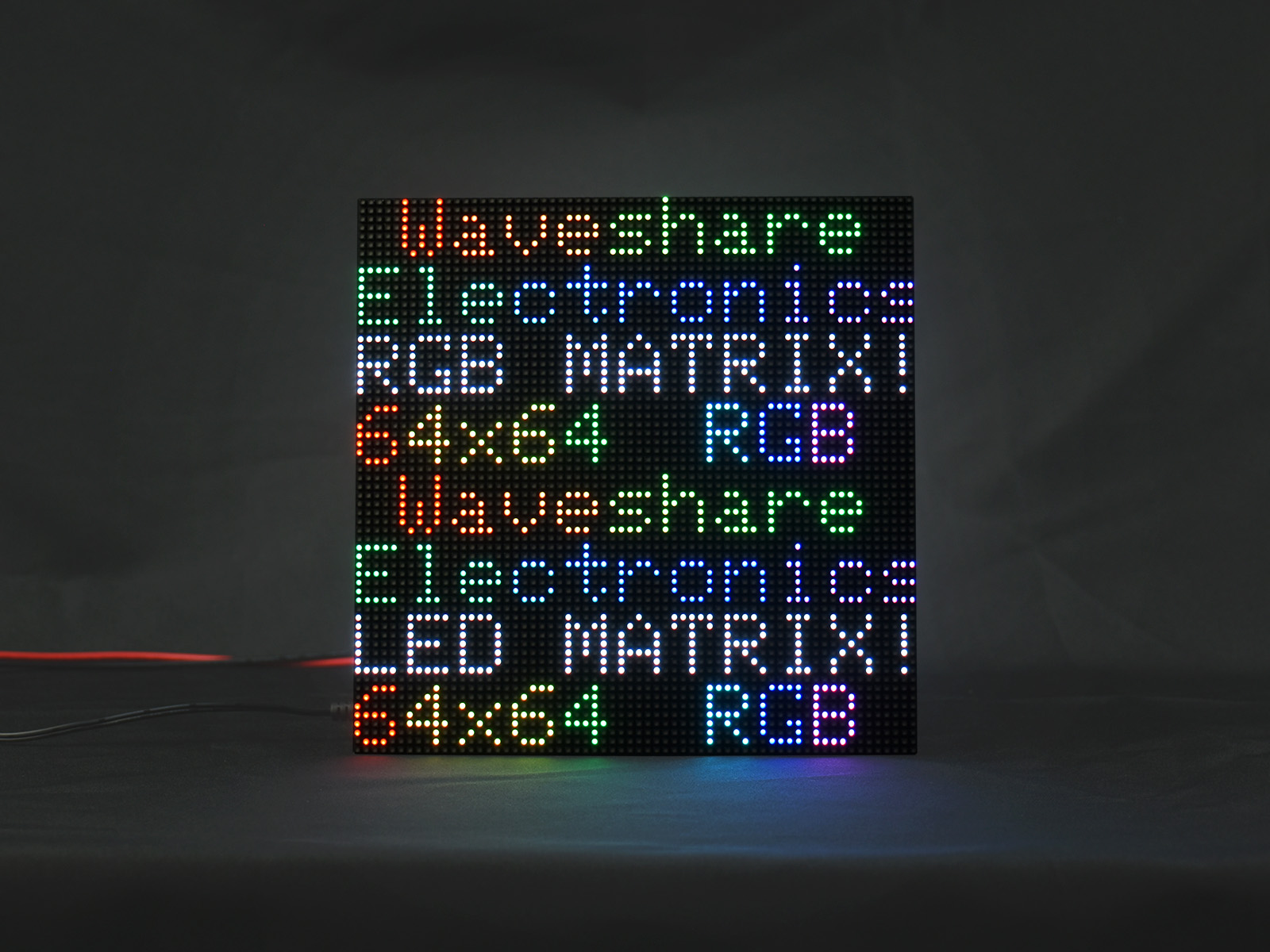 Flexibles RGB-Vollfarb-LED-Matrix-Panel, 3 mm Pixelabstand, 64x64 Pixel, einstellbare Helligkeit und biegsame Leiterplatte