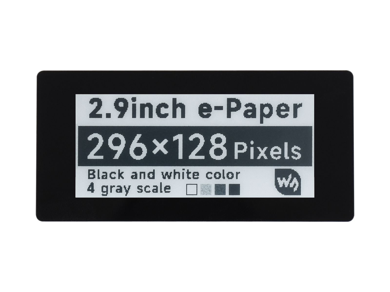 2,9-Zoll-Touch-E-Paper-E-Ink-Display-HAT für Raspberry Pi, 5-Punkt-Kapazitivtouch, 296×128, Schwarz/Weiß, SPI