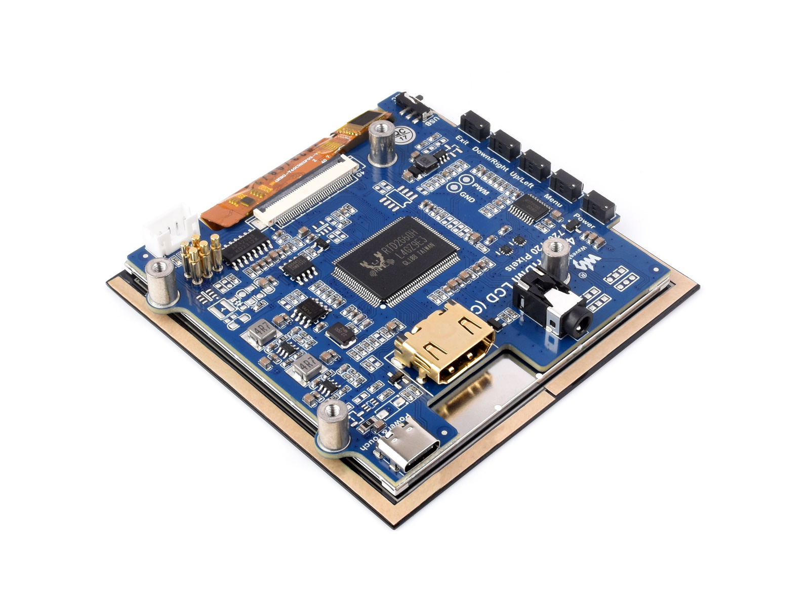 4-Zoll-HDMI-kapazitiver Touch-IPS-LCD-Bildschirm (C), 720×720, optisch geklebter Bildschirm