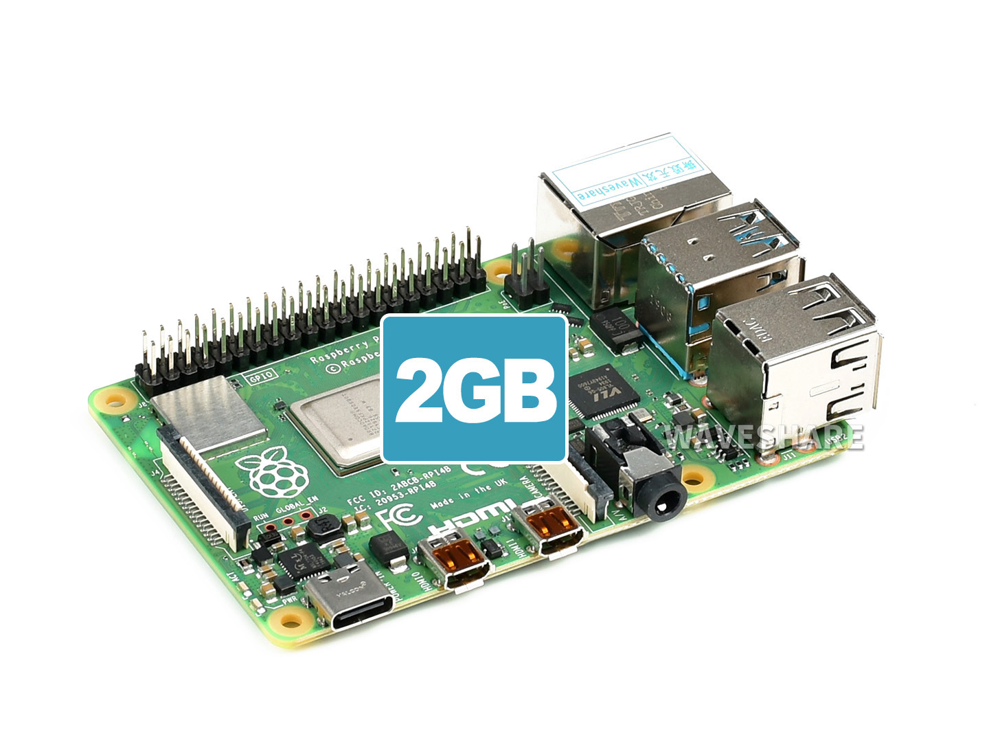 Raspberry Pi 4 Modell B 2GB RAM, Komplett aktualisiert