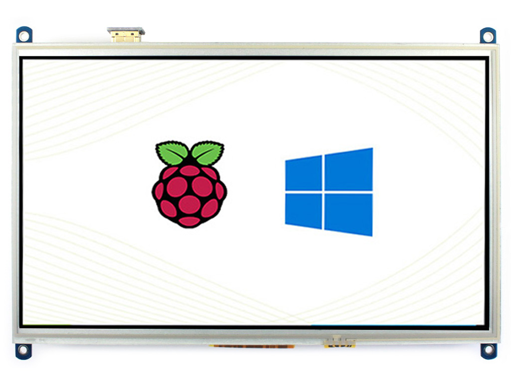 10,1-Zoll resistiver Touchscreen-LCD, 1024×600, HDMI, IPS, unterstützt Raspberry Pi / PC