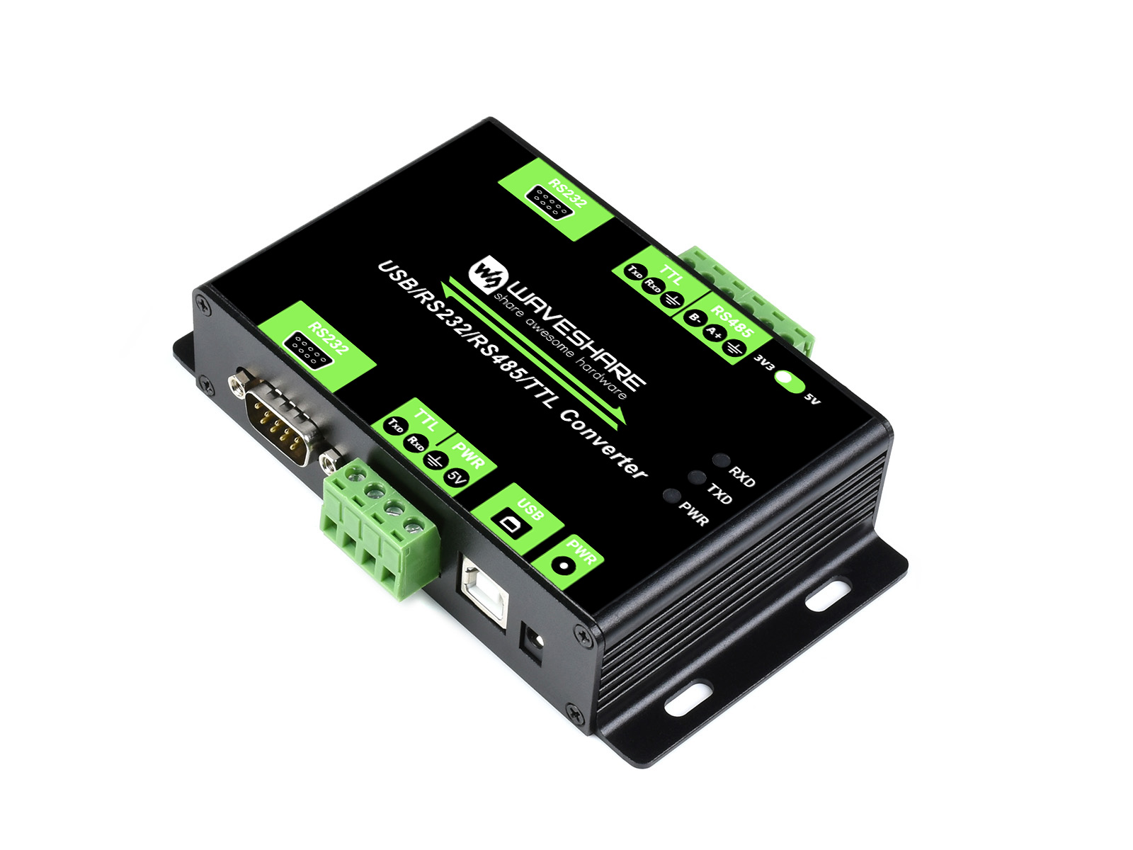 Industrieller isolierter Multi-Bus-Konverter, USB / RS232 / RS485 / TTL-Kommunikation