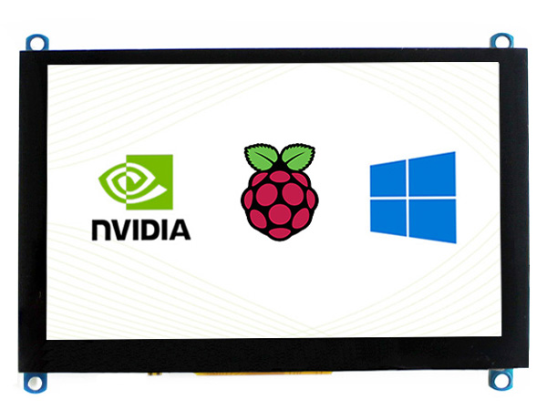 5-Zoll kapazitiver Touchscreen-LCD (H), 800×480, HDMI, Unterstützung verschiedener Systeme