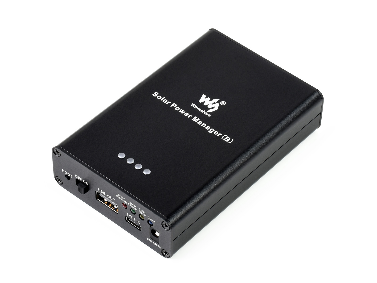 Solar-Manager (B), Eingebaute 10000mAh Li-Po-Batterie, Unterstützt 6V~24V Solarpaneele