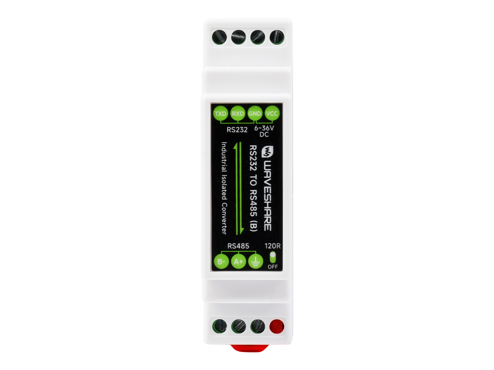 RS232-zu-RS485-Konverter, aktiver digitaler Isolator, Hutschienenmontage, 600W Blitzschutz & Überspannungsschutz, Multi-Isolationsschutz