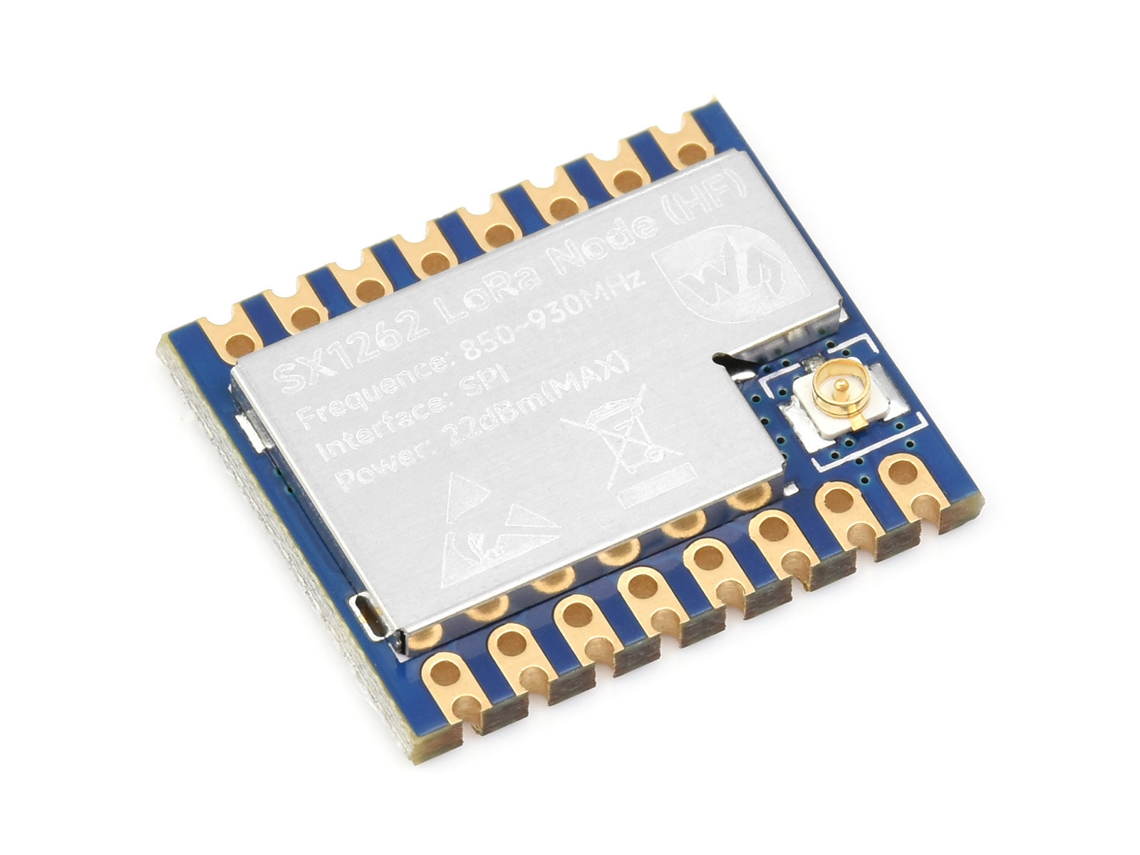 Core1262 LF/HF LoRa-Modul, SX1262-Chip, Langstrecken-Kommunikation, Störfest, Geeignet für Sub-GHz-Band