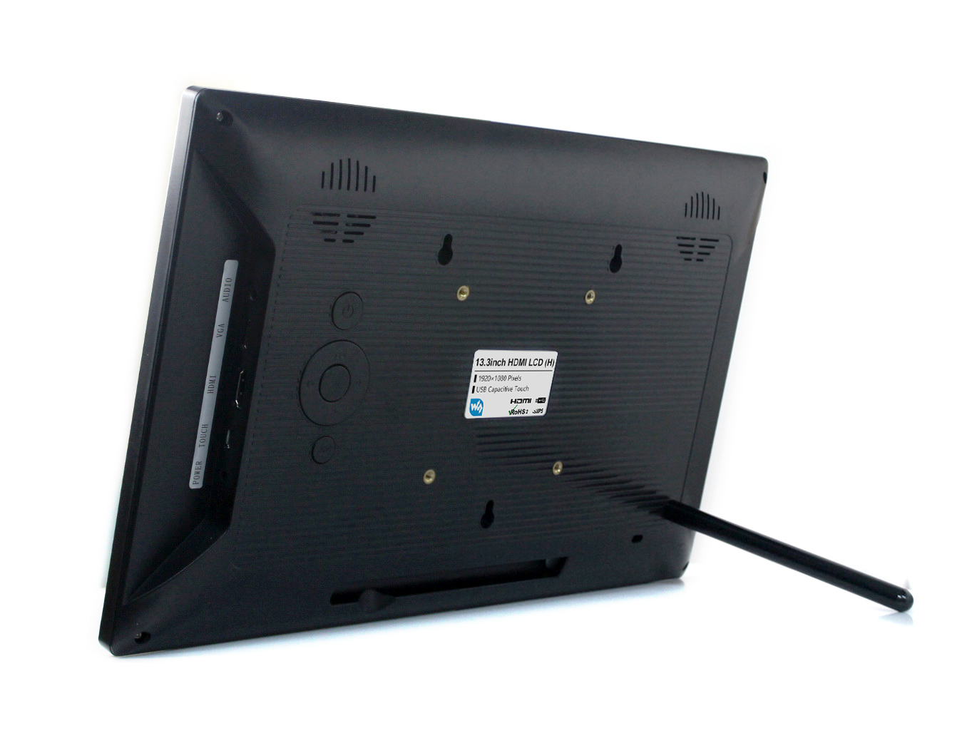 13,3-Zoll kapazitiver Touchscreen-LCD mit Gehäuse, 1920×1080, HDMI, IPS, Unterstützung verschiedener Systeme