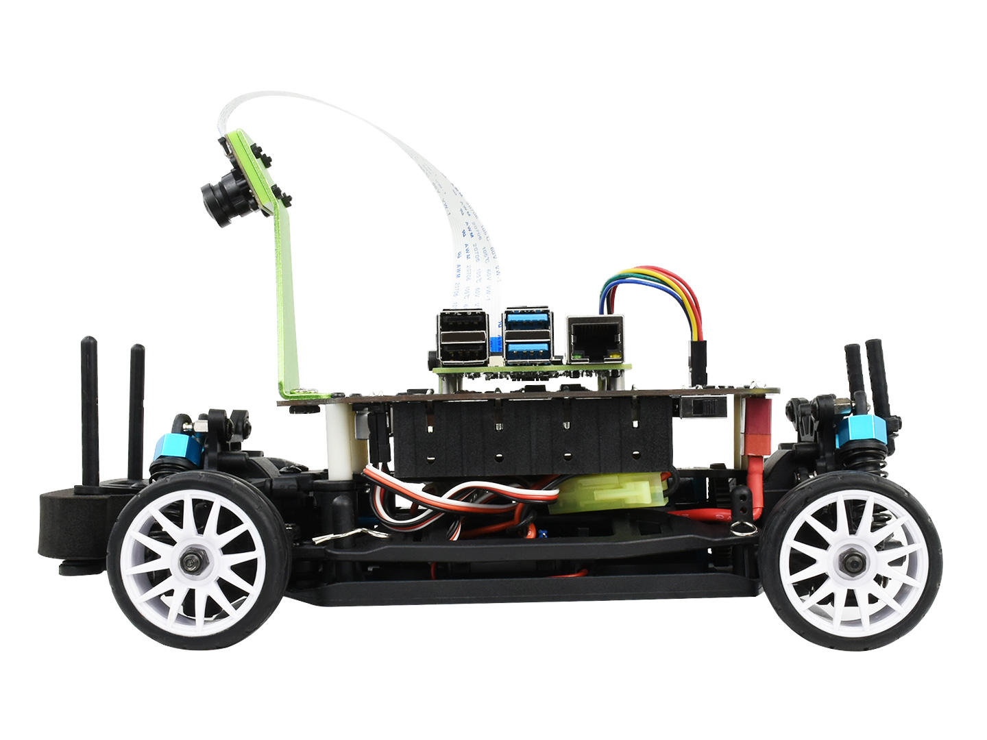 PiRacer Pro, Hochgeschwindigkeits-AI-Rennroboter, angetrieben von Raspberry Pi 4, unterstützt DonkeyCar-Projekt, Pro-Version
