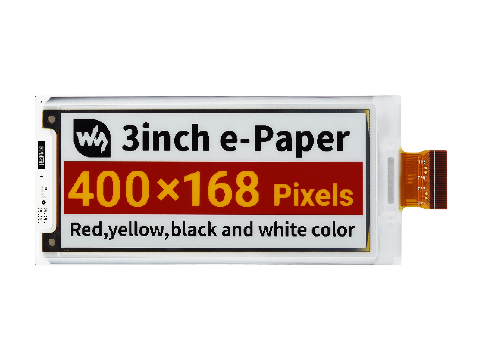 3-Zoll-e-Paper (G) Rohdisplay, 400 × 168, SPI-Schnittstelle