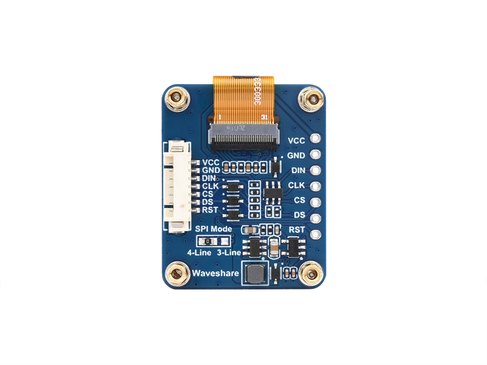 0,96-Zoll-RGB-OLED-Displaymodul, 64×128 Auflösung, 65K Farben, SPI-Schnittstelle