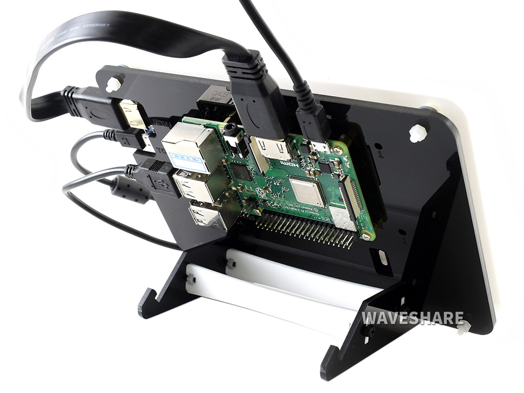 7-Zoll kapazitiver Touchscreen-LCD (B) mit zweifarbigem Gehäuse, 800×480, HDMI, stromsparend