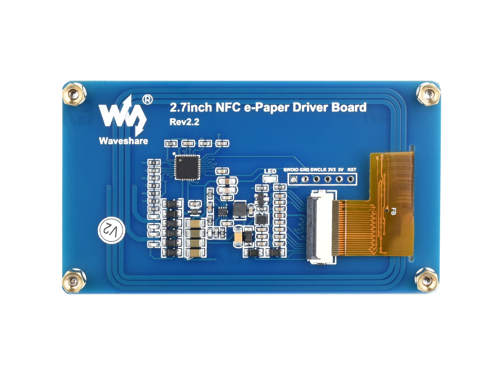 2,7-Zoll passives NFC-betriebenes E-Paper-Modul, ohne Batterie