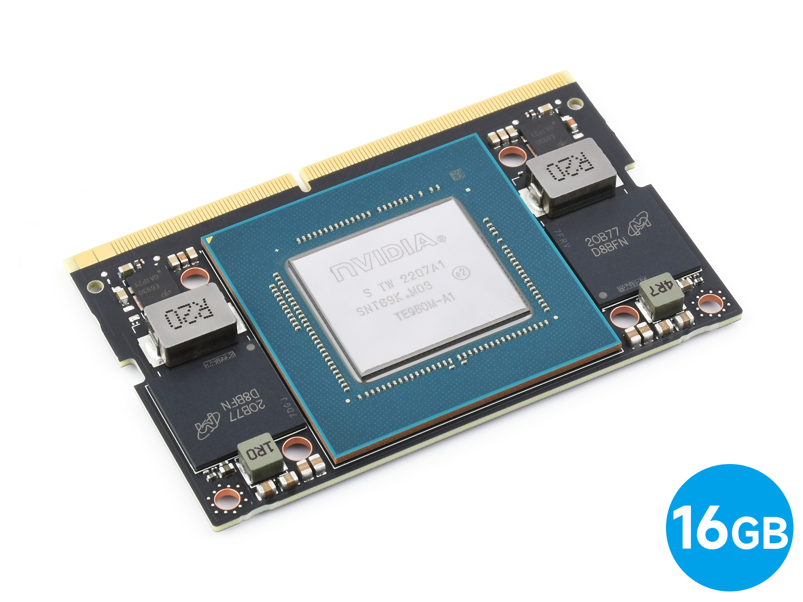 NVIDIA Jetson Orin NX KI-Entwicklungsmodul, System-on-Module, NANO-Größe, Optionen für Speicher