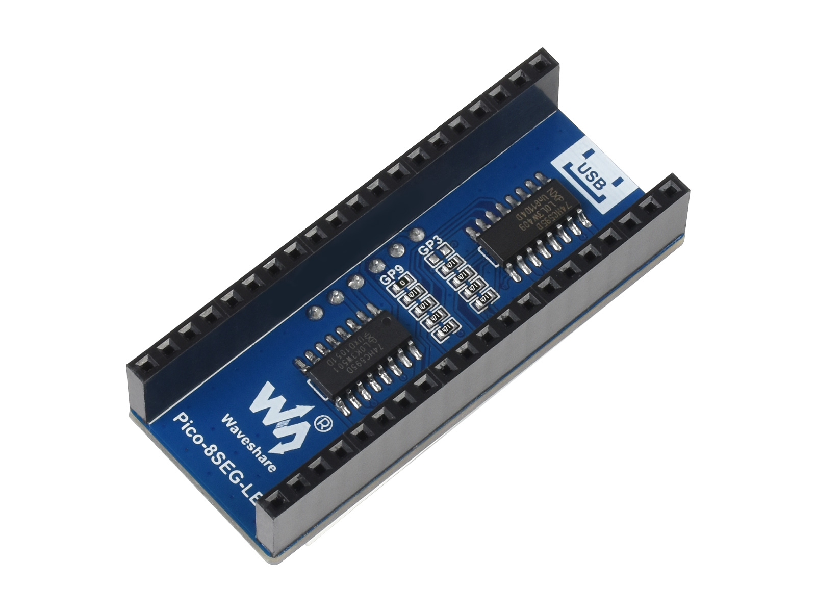 4-stelliges 8-Segment-Displaymodul für Raspberry Pi Pico, SPI-kompatibel