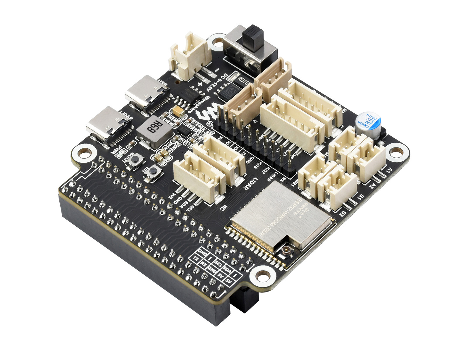 Allgemeine Treiberplatine für Roboter, basierend auf ESP32, multifunktional, unterstützt WIFI-, Bluetooth- und ESP-NOW-Kommunikation, ESP32-WROOM-32, ESP32-Entwicklerboard