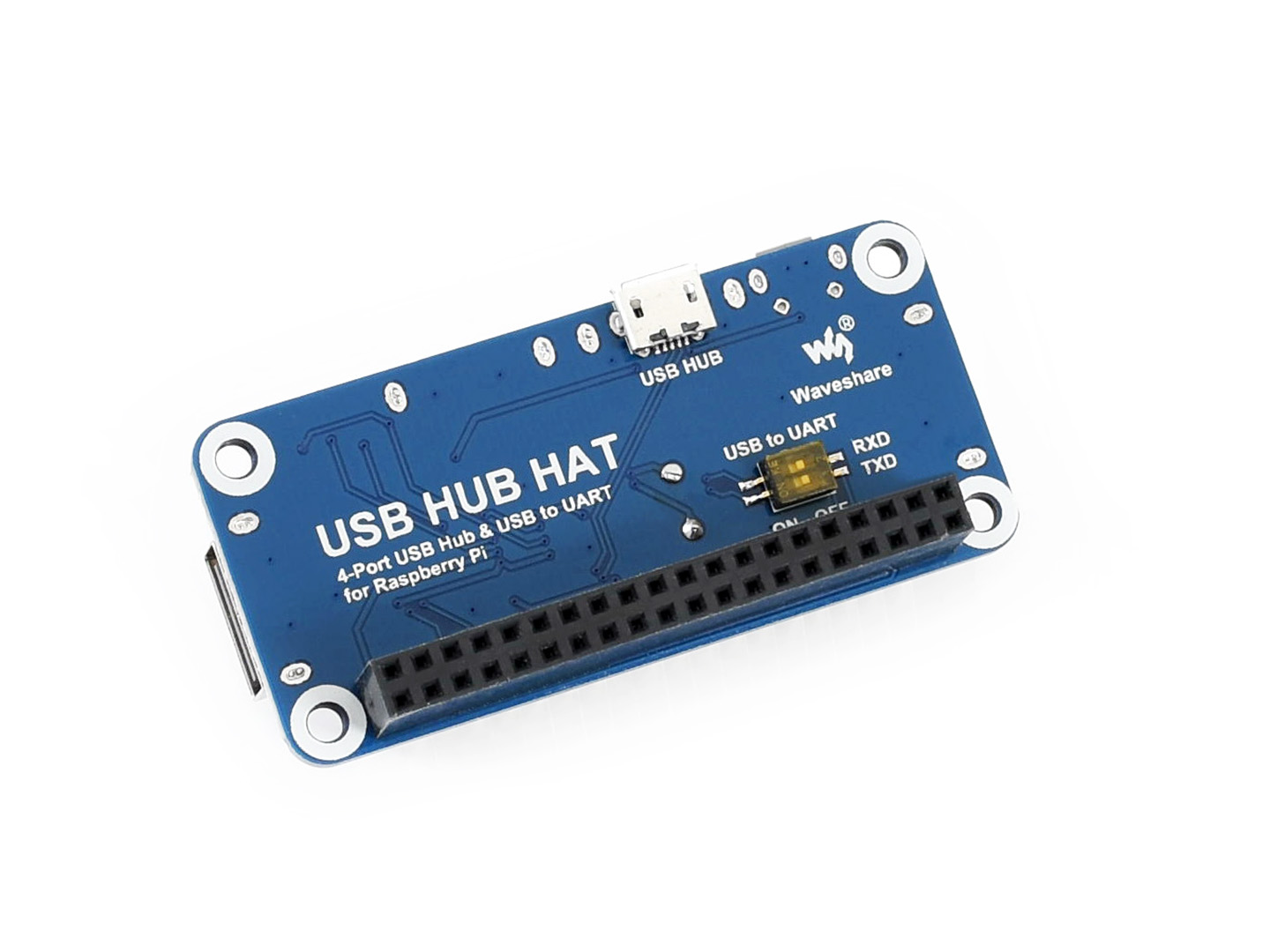 4-Port-USB-HUB-HAT für Raspberry Pi