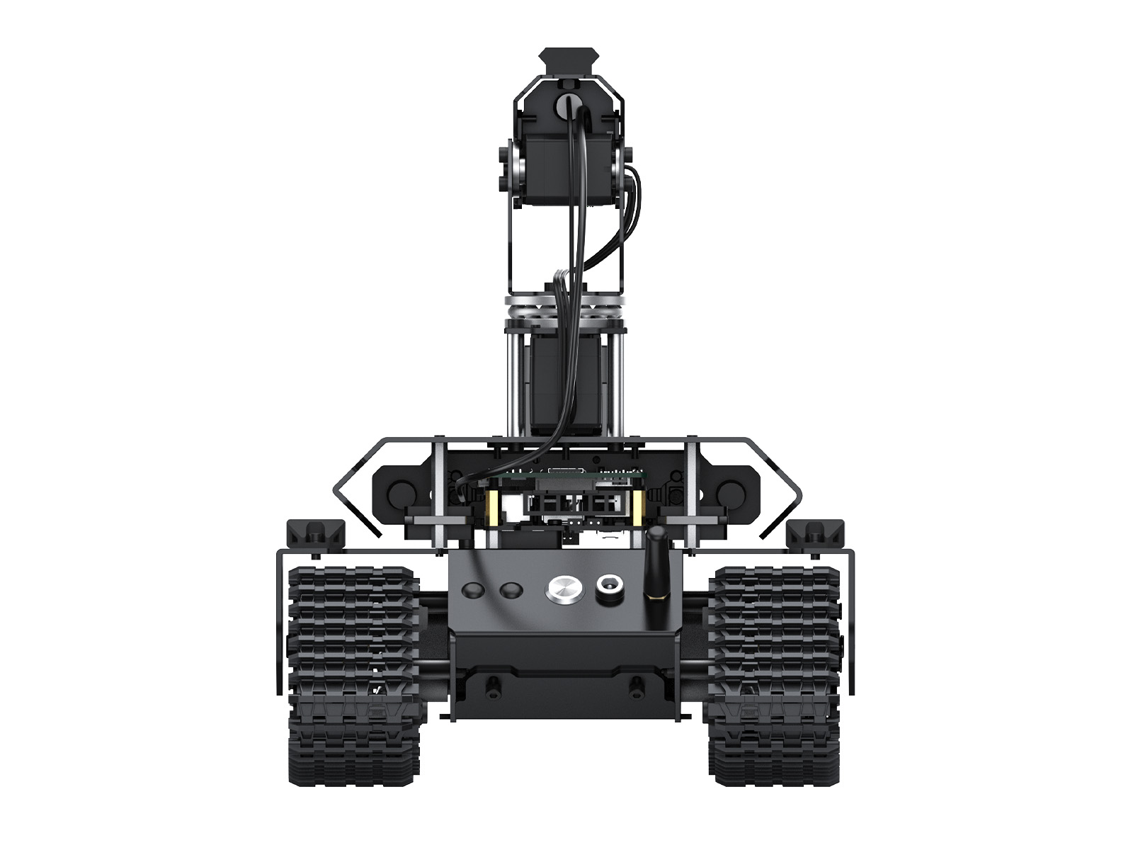 UGV Beast ROS 2 Open-Source Off-Road Tracked AI Robot, Dual Controller, Computer Vision, All-Metal Body, Flexible and Expandable, Suitable for Raspberry Pi 4B / Raspberry Pi 5
