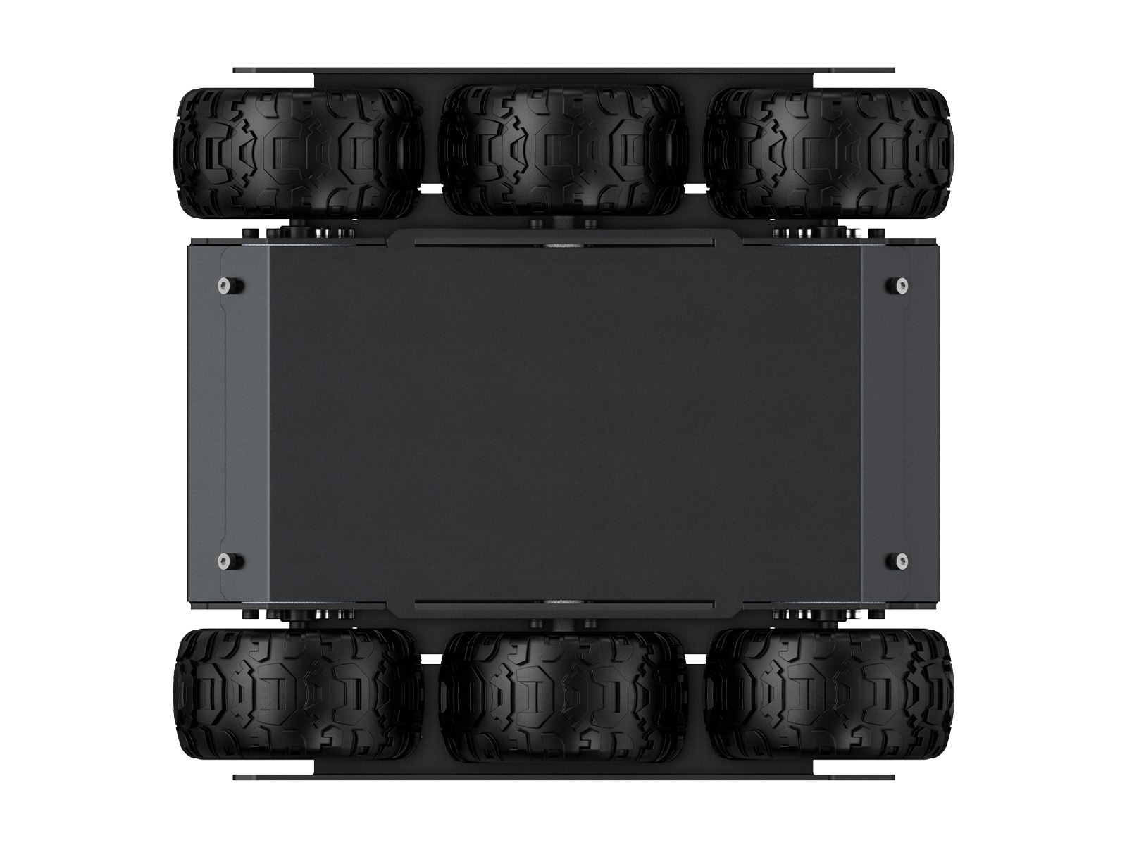 Flexibles und erweiterbares 6x4-Geländefahrzeug (UGV) mit Verlängerungsschienen und ESP32-Slave-Computer, 6-Rad-4WD-Mobile-Roboter-Chassis