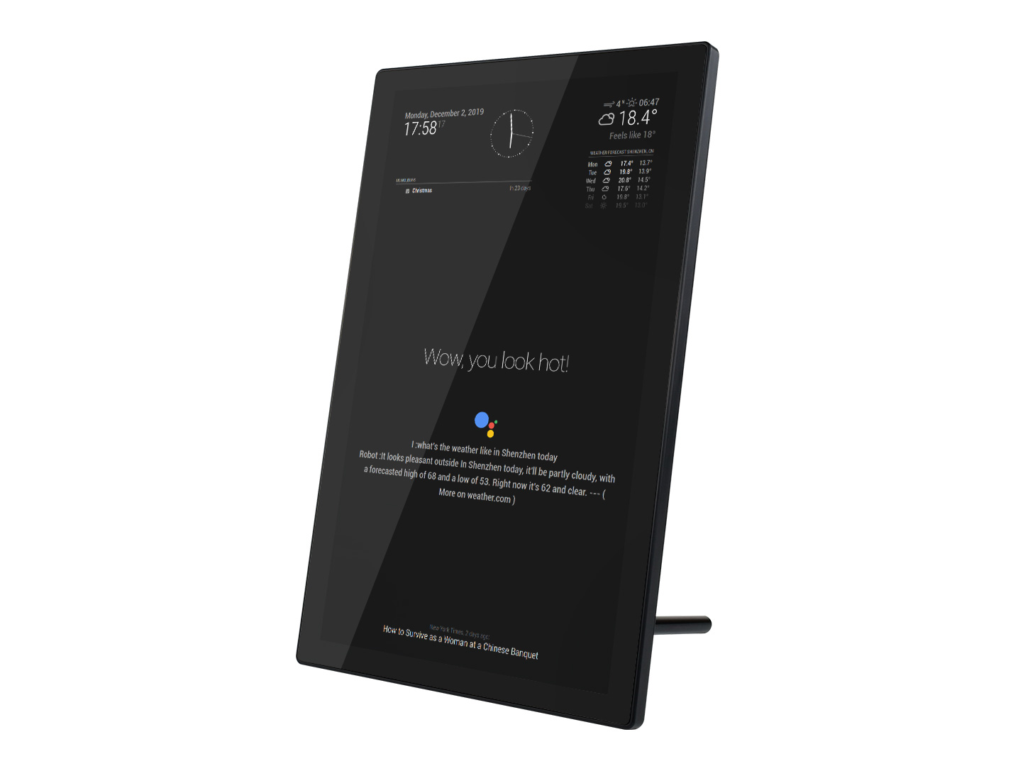 13,3-Zoll-Magic-Mirror, Sprachassistent, Touch-Steuerung