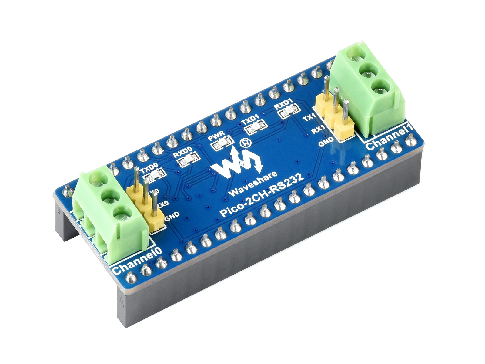 2-Kanal-RS232-Modul für Raspberry Pi Pico, SP3232EEN-Transceiver, UART-zu-RS232