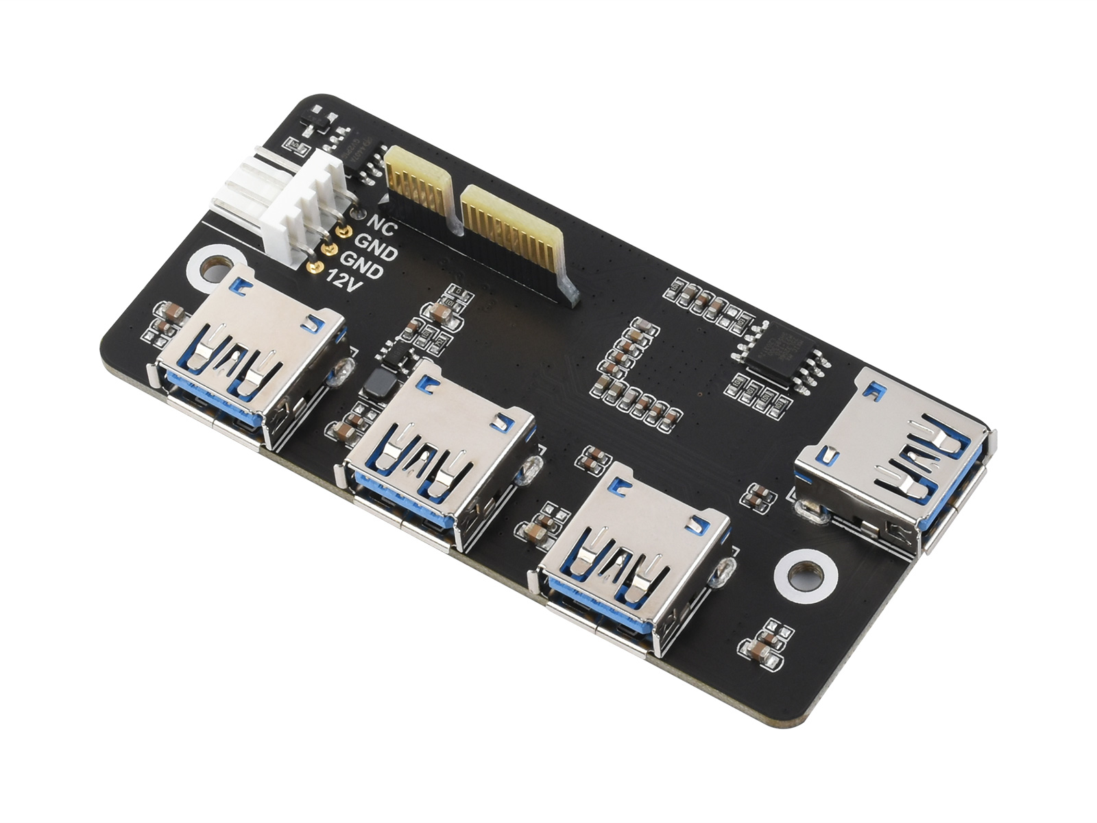 PCIe-zu-USB-3.2-Gen1-Adapter, für Raspberry Pi Compute Module 4 IO-Board, 4x HS USB