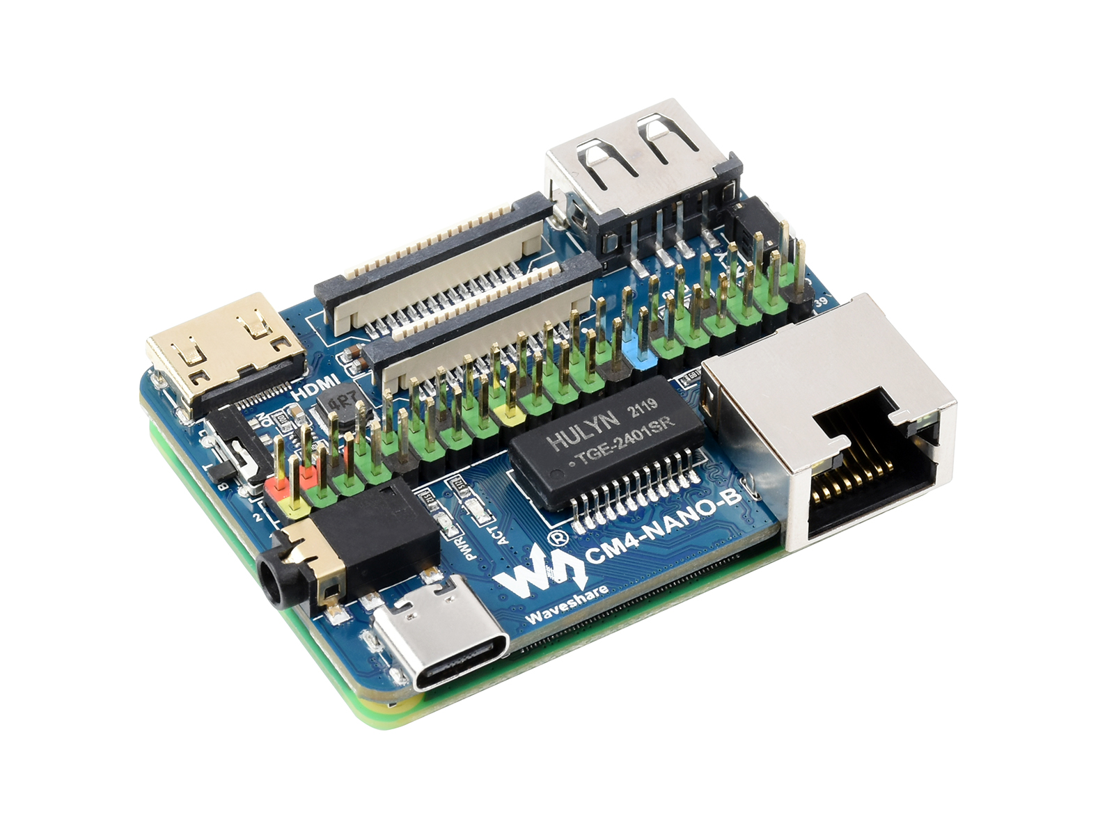 Nano-Basisplatine (B) für Raspberry Pi Compute Module 4, gleiche Größe wie das CM4