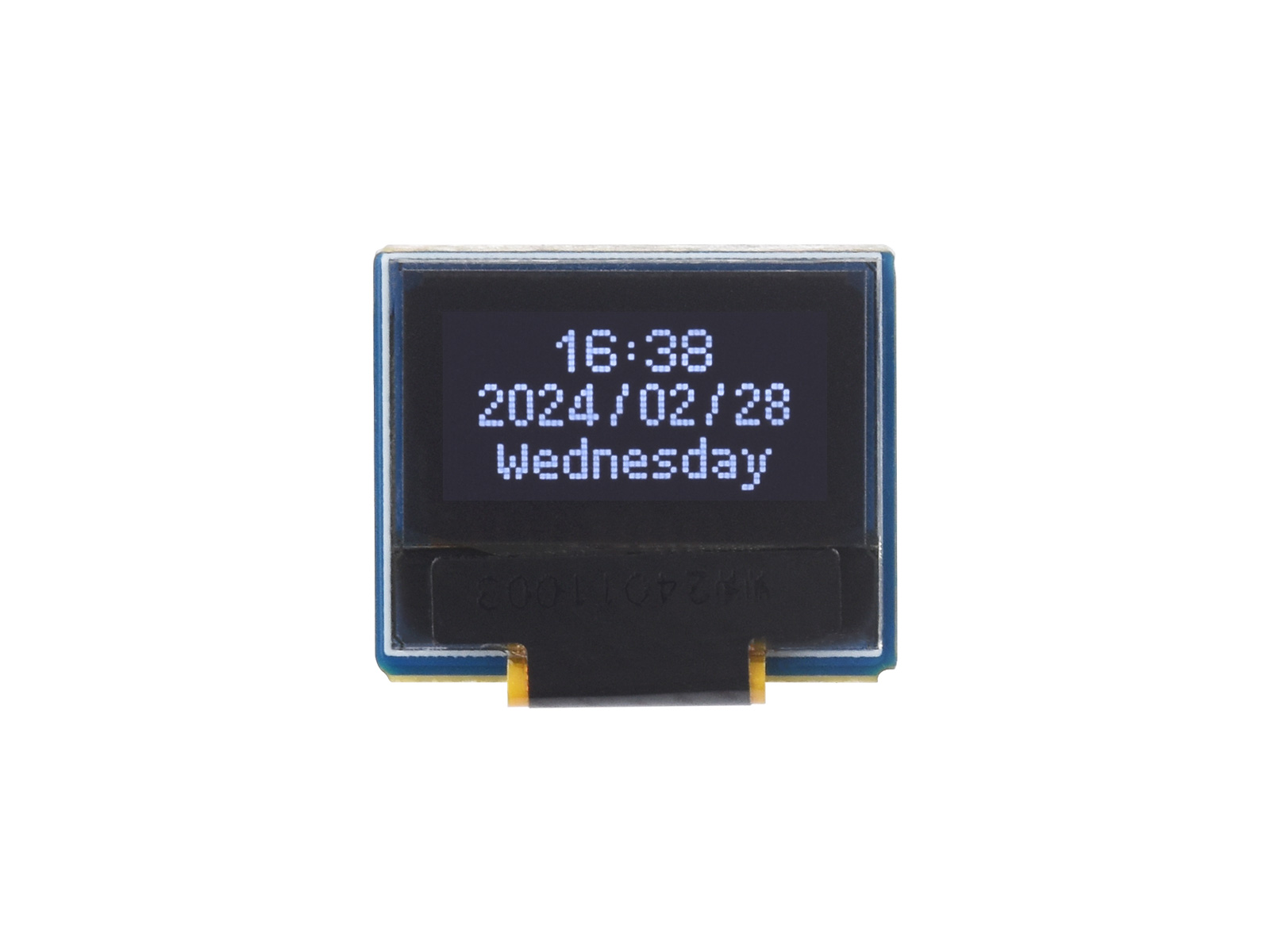 0,49-Zoll-OLED-Displaymodul, 64×32 Auflösung, I2C-Kommunikation, Schwarz/Weiß-Anzeigefarbe