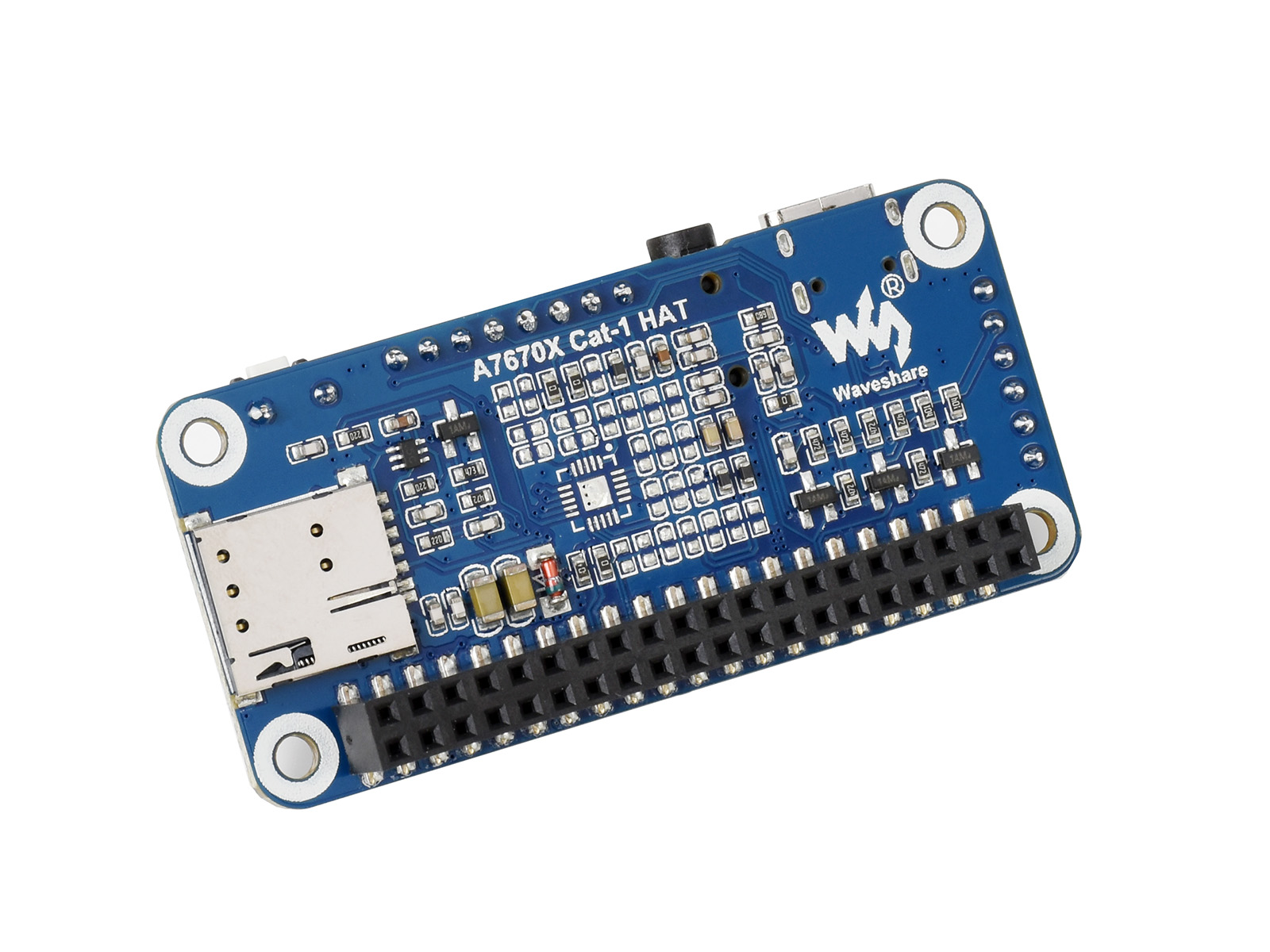 A7670E LTE Cat-1 HAT für Raspberry Pi, Multiband, 2G GSM / GPRS, LBS, für Europa, Südostasien, Westasien, Afrika, China, Südkorea