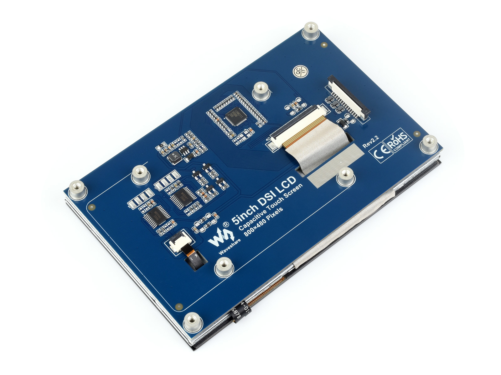 5-Zoll-Kapazitiver Touchscreen für Raspberry Pi, DSI-Schnittstelle, 800×480