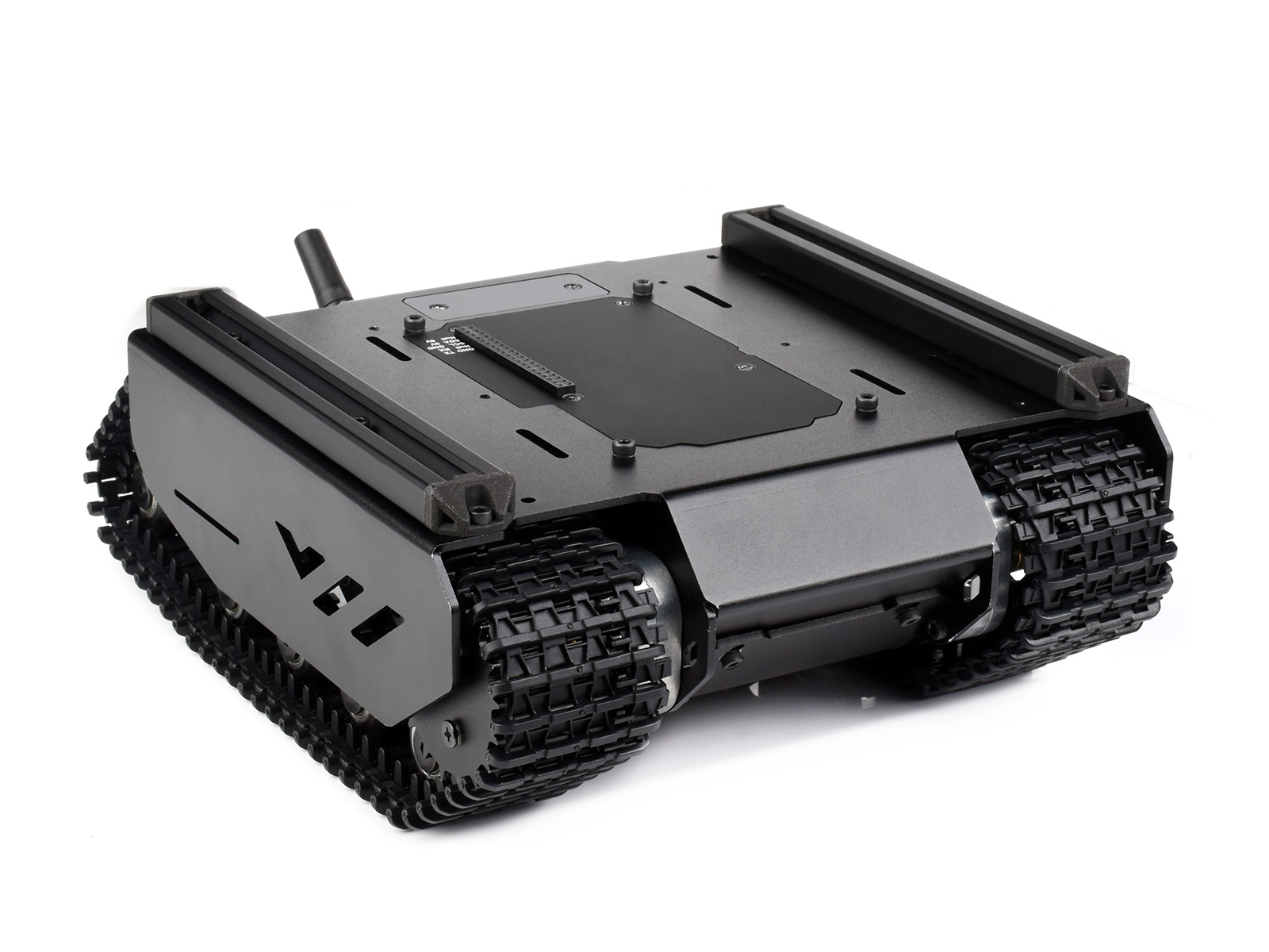 Flexibles und erweiterbares offroadtaugliches Ketten-UGV, Unterstützung mehrerer Hosts, mit externen Schienen und ESP32-Slave-Computer
