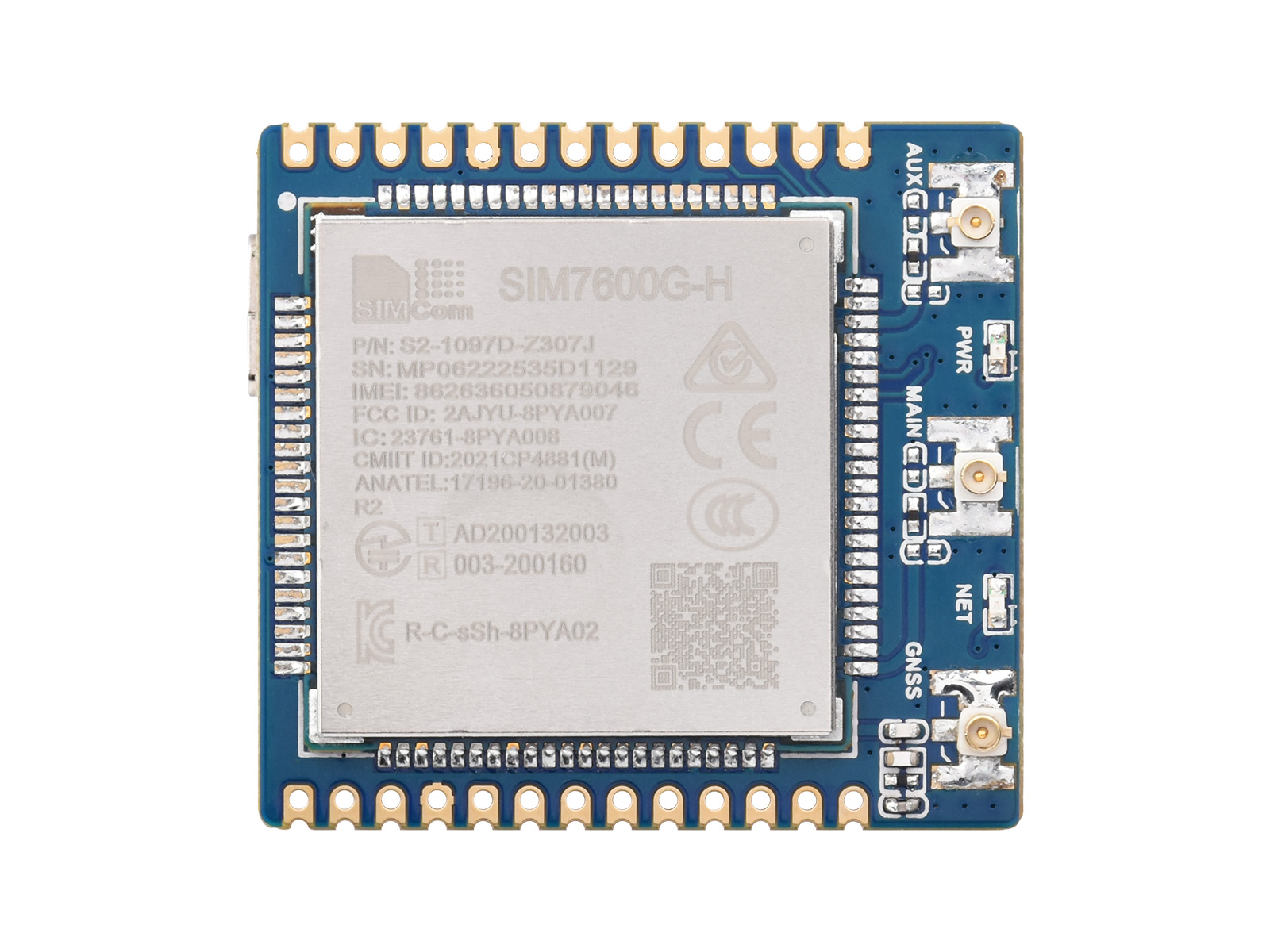 SIM7600X 4G-Kommunikationsmodul, Multi-Band-Unterstützung, kompatibel mit 4G/3G/2G, mit GNSS-Positionierung