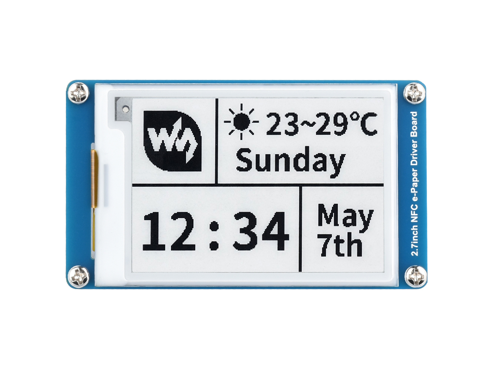 2,7-Zoll passives NFC-betriebenes E-Paper-Modul, ohne Batterie