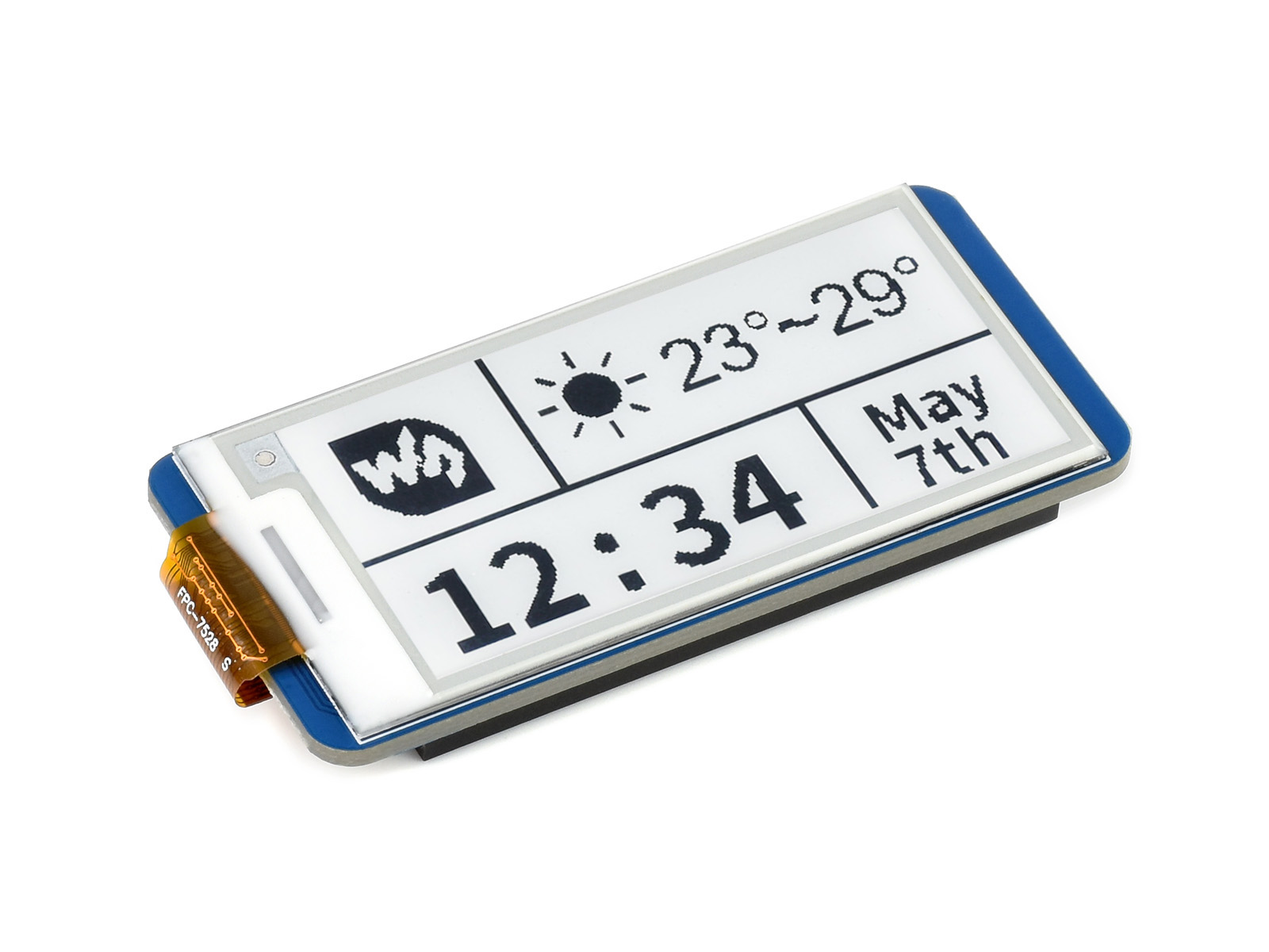 2,13-Zoll E-Paper E-Ink-Displaymodul für Raspberry Pi Pico, 250×122, Schwarz/Weiß, SPI