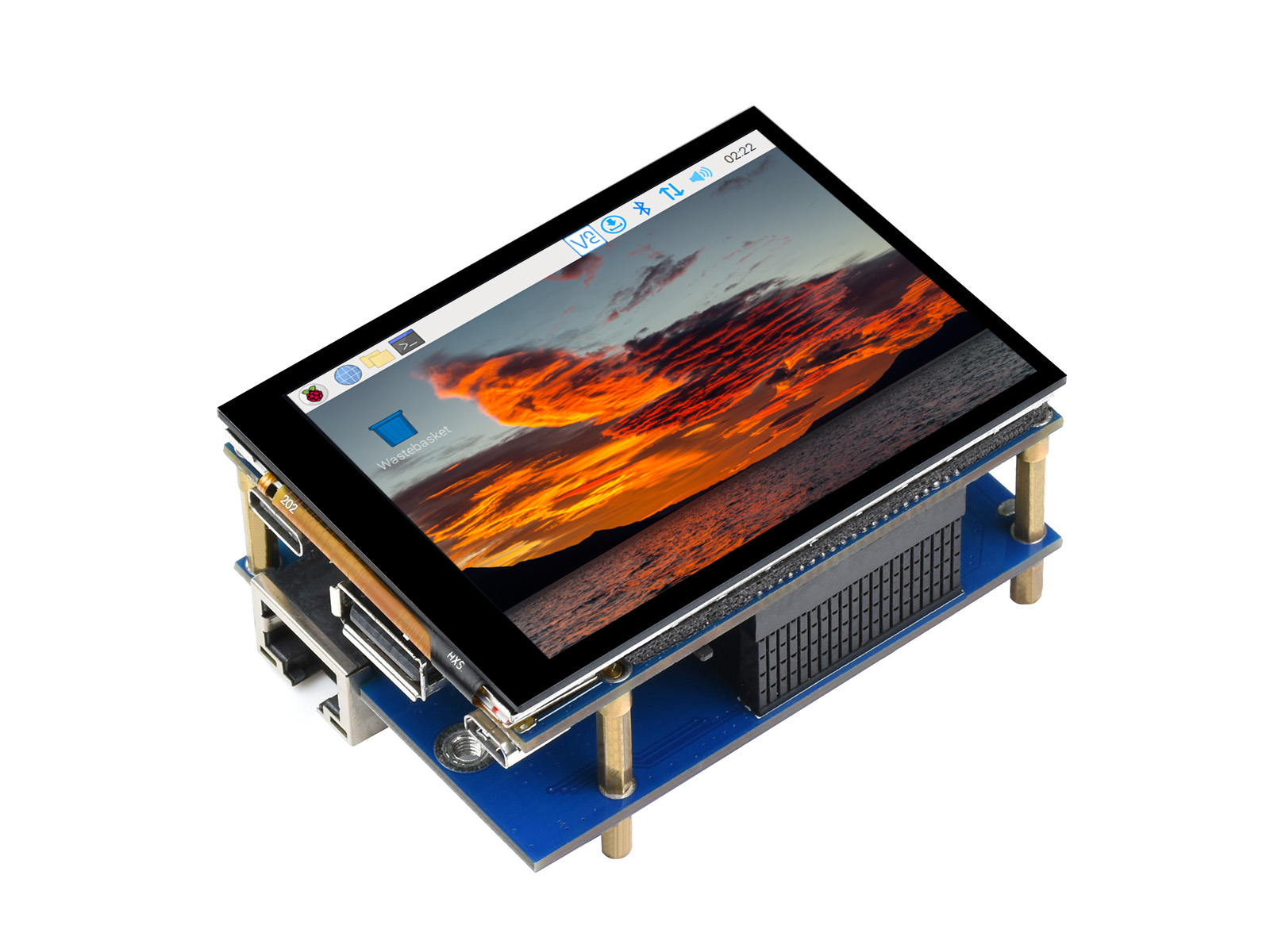 2,8-Zoll-Touchscreen-Erweiterung für Raspberry Pi Compute Module 4, optisch gebundenes Display, optionale Schnittstellenerweiterung