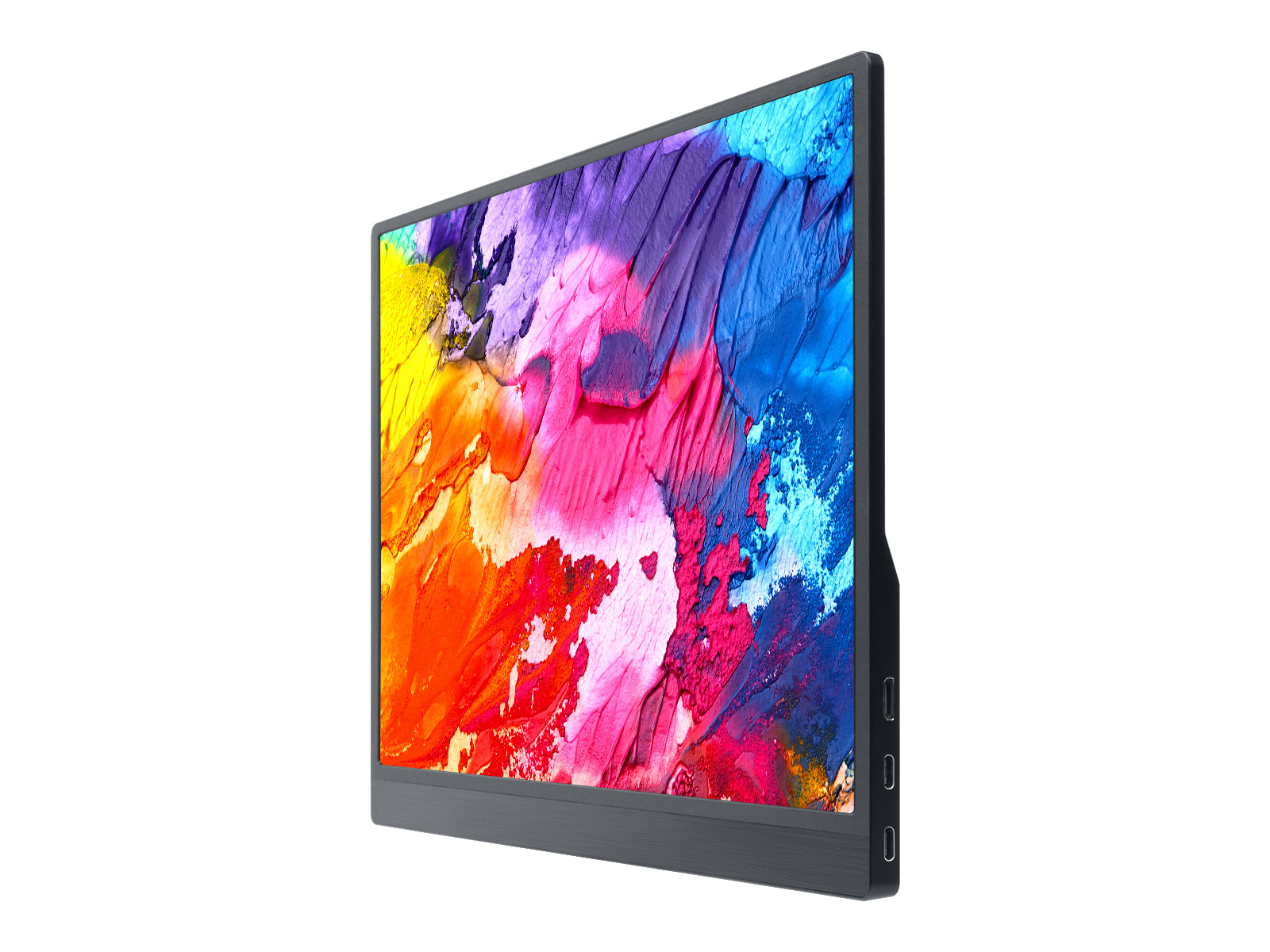 15,6-Zoll-Monitor mit Standfuß, schlankes und leichtes Design, IPS-Bildschirm, 1920 × 1080 Full HD, 100 % sRGB hoher Farbraum