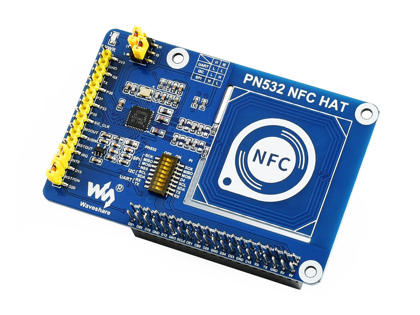 PN532 NFC HAT für Raspberry Pi, I2C / SPI / UART