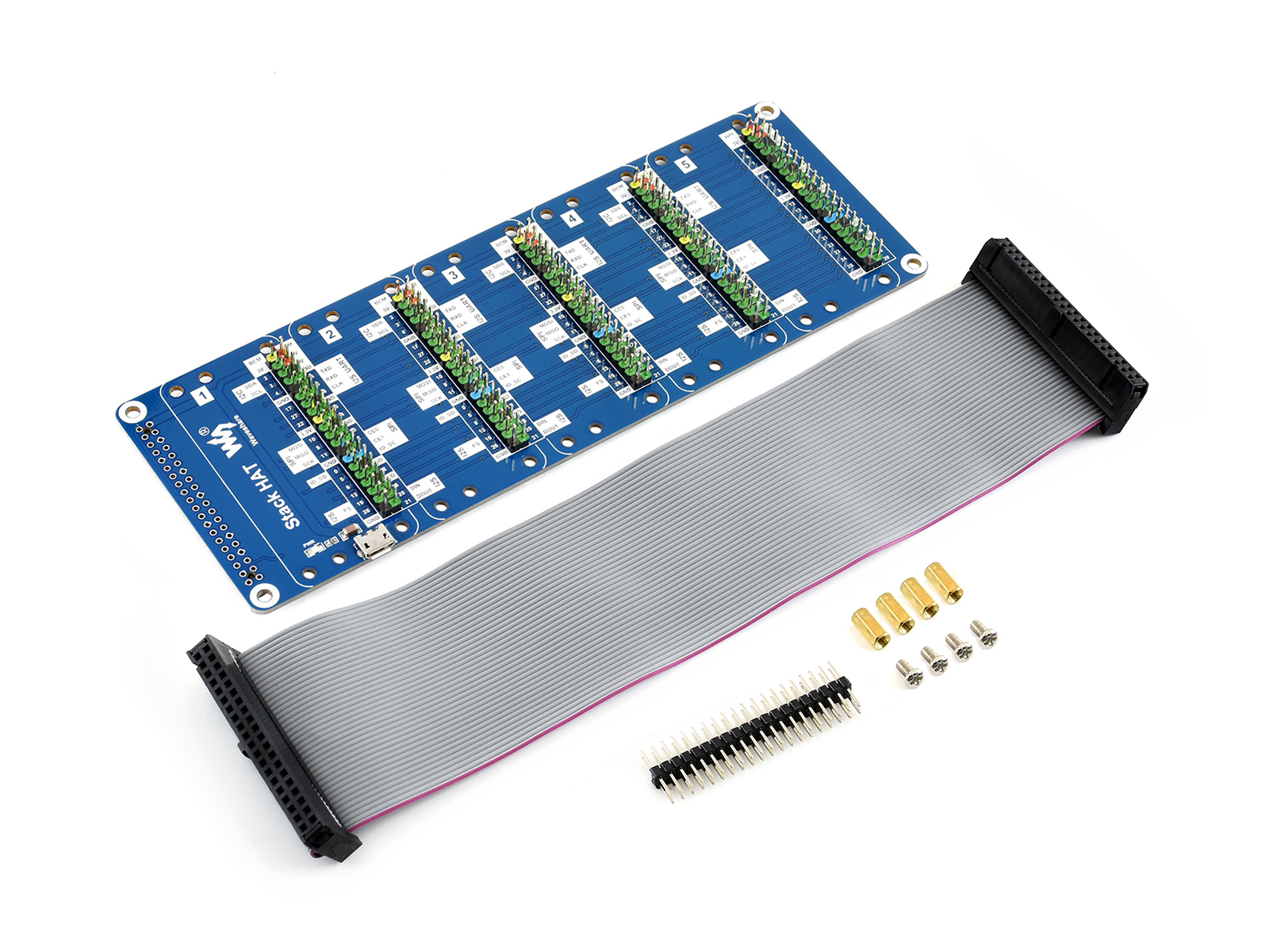 Stack-HAT für Raspberry Pi, stapelt bis zu 5 HATs gleichzeitig