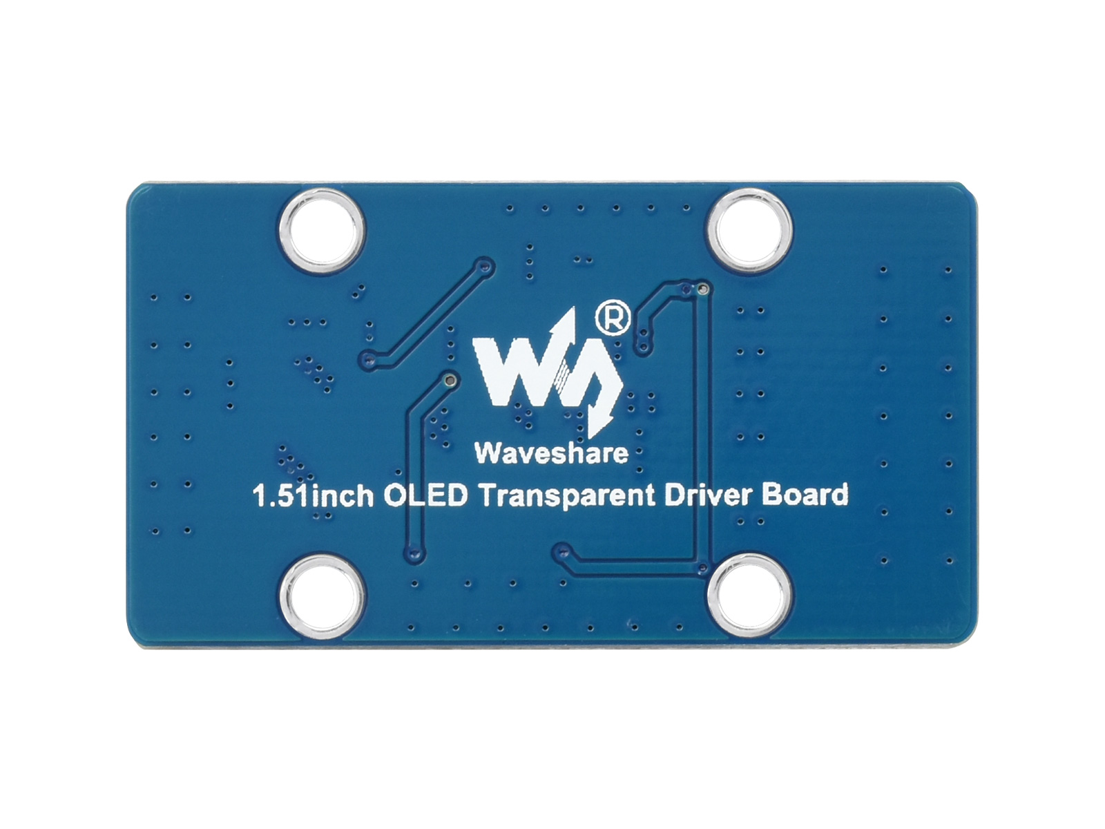 1,51-Zoll transparentes OLED, 128×64 Auflösung, SPI/I2C-Schnittstellen, hellblaue Farbanzeige