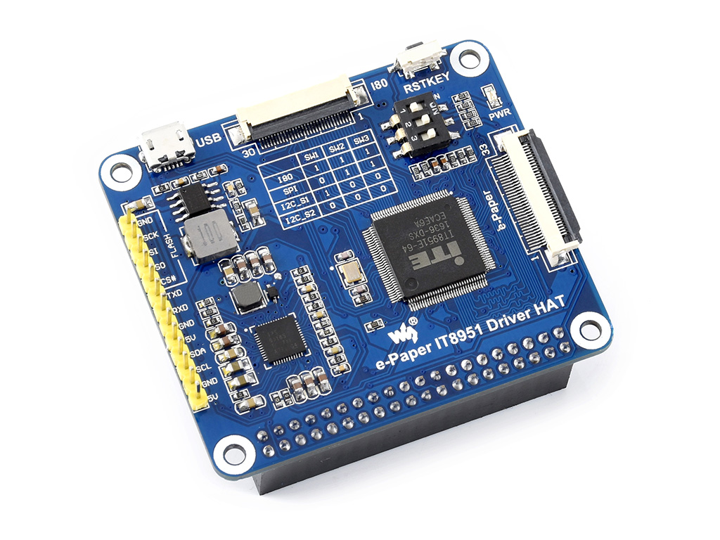 1200x825, 9,7-Zoll E-Ink-Display-HAT für Raspberry Pi