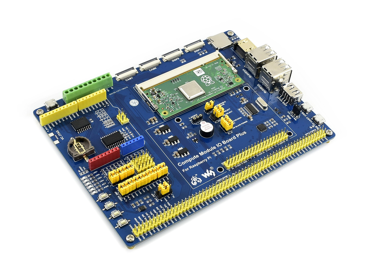 Compute Module IO Board Plus, für Raspberry Pi CM4S / CM3 / CM3L / CM3+ / CM3+L